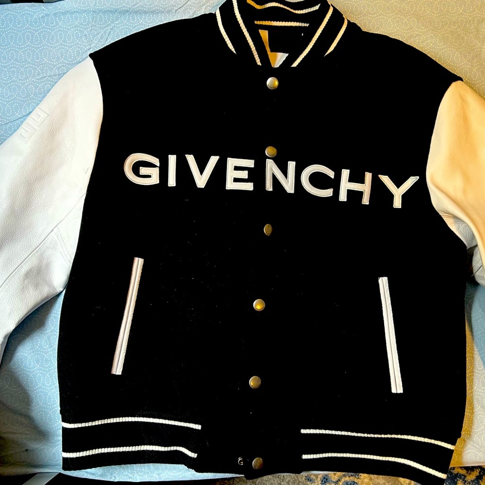 GIVENCHY varsity jacket in wool and leather